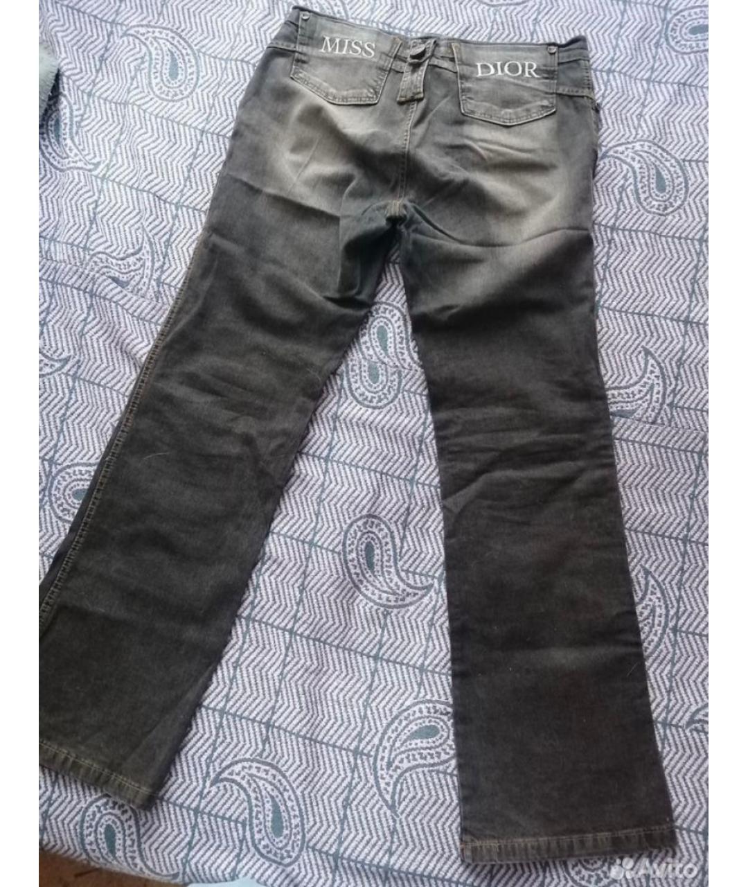 CHRISTIAN DIOR Серые джинсы клеш, фото 2