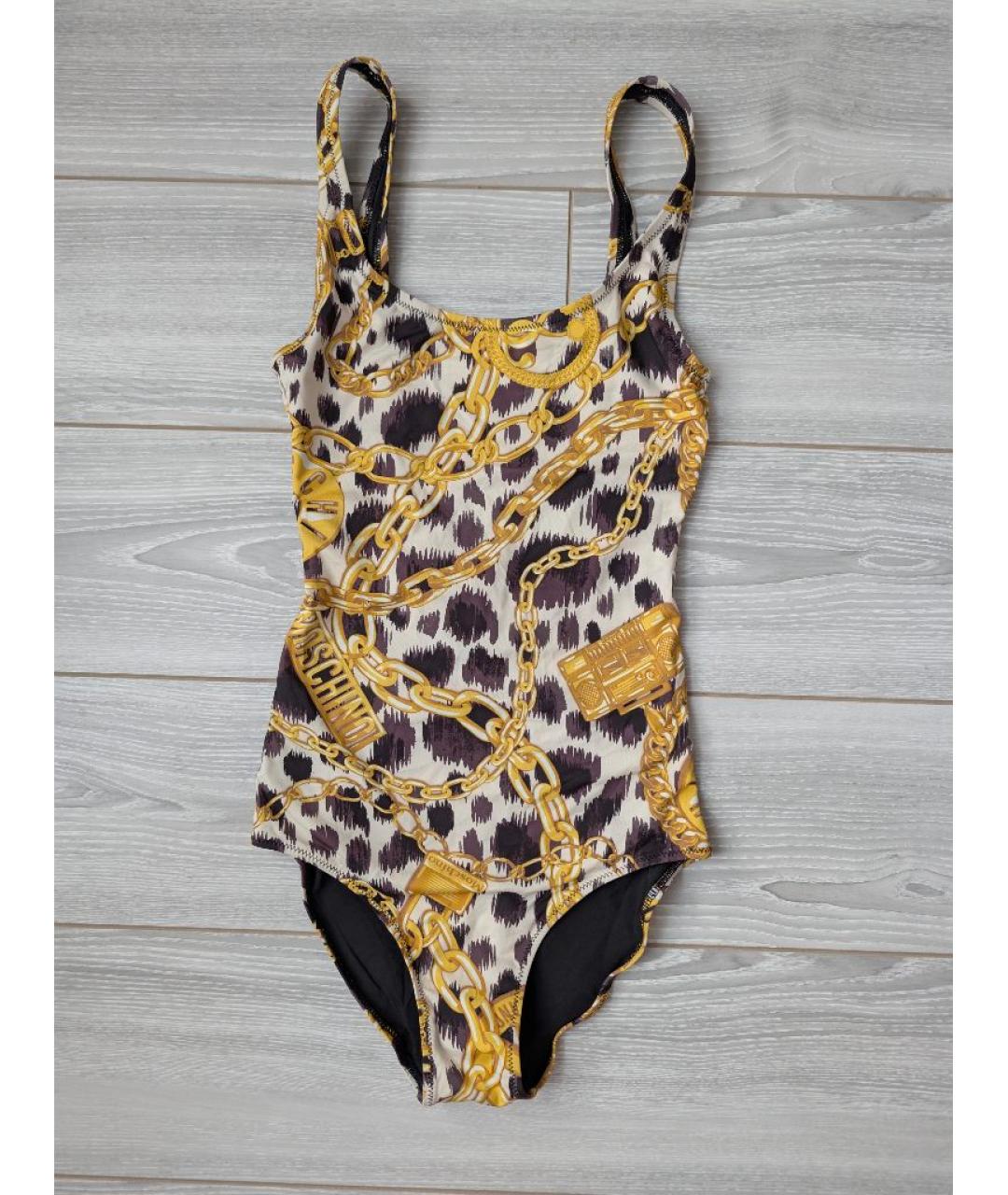 MOSCHINO Мульти полиэстеровый купальник, фото 2