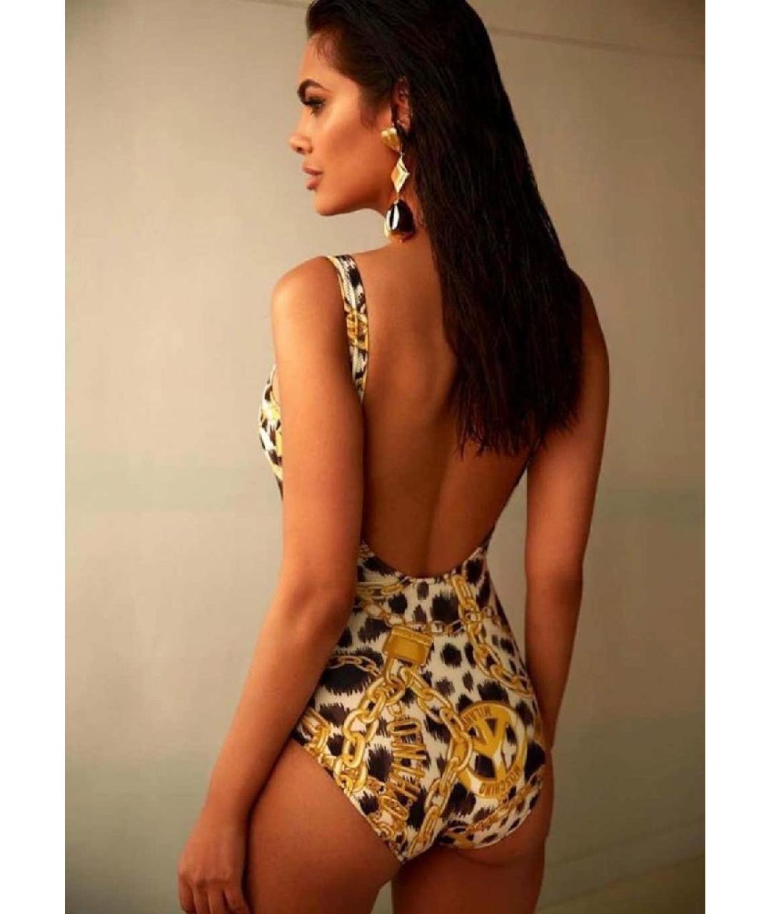 MOSCHINO Мульти полиэстеровый купальник, фото 5