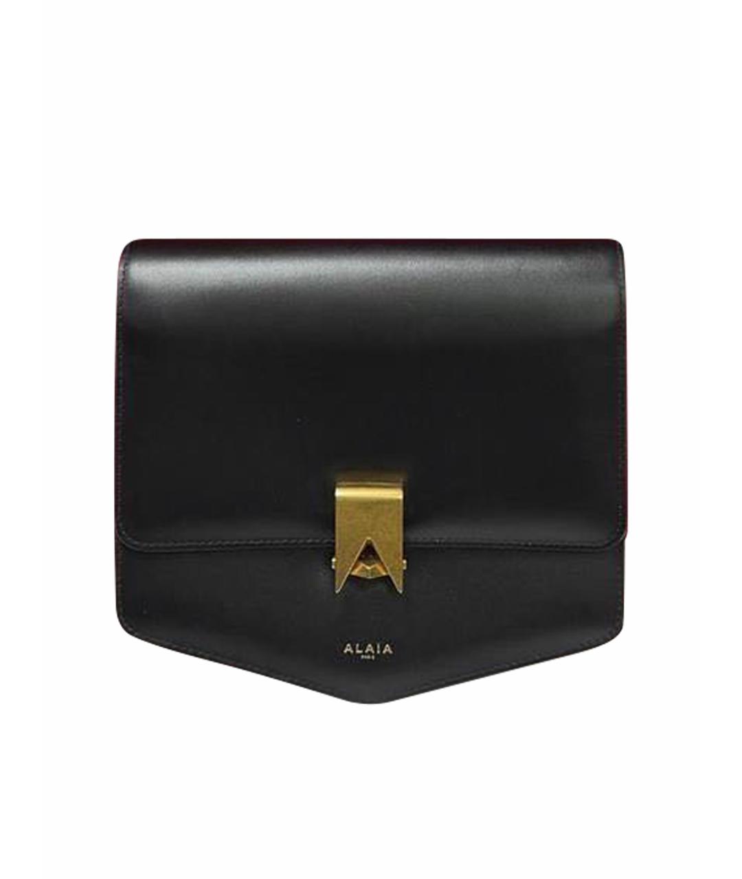 ALAIA Черная кожаная сумка через плечо, фото 1