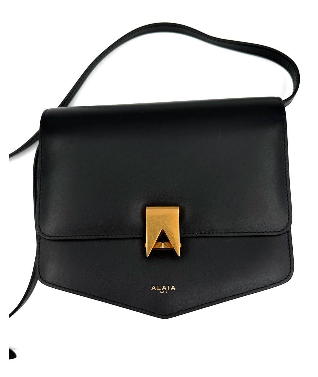 ALAIA Черная кожаная сумка через плечо, фото 7
