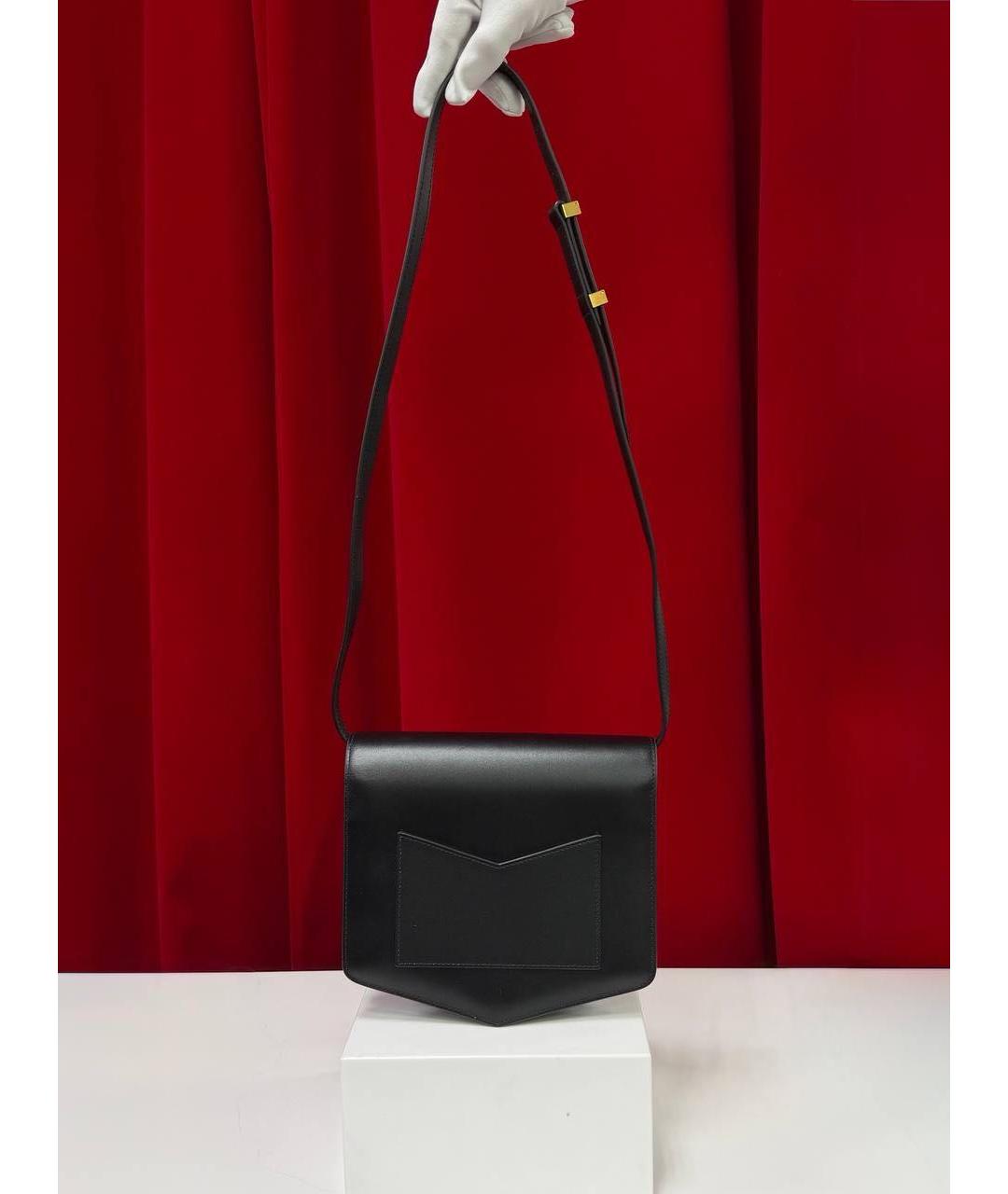 ALAIA Черная кожаная сумка через плечо, фото 2