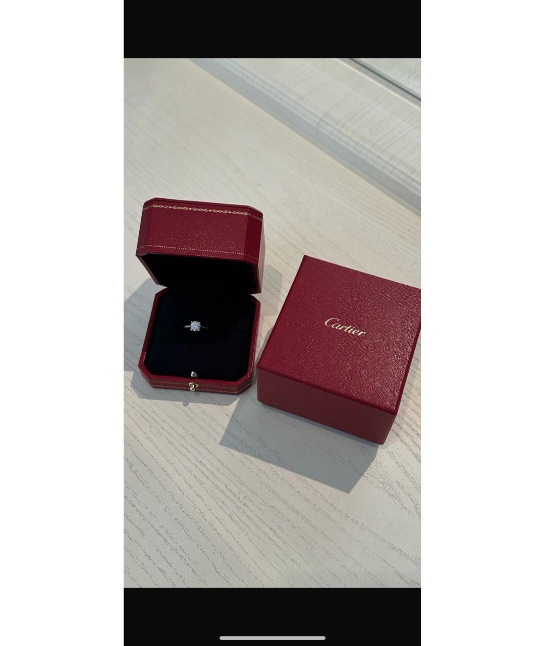 CARTIER Серебряное платиновое кольцо, фото 3