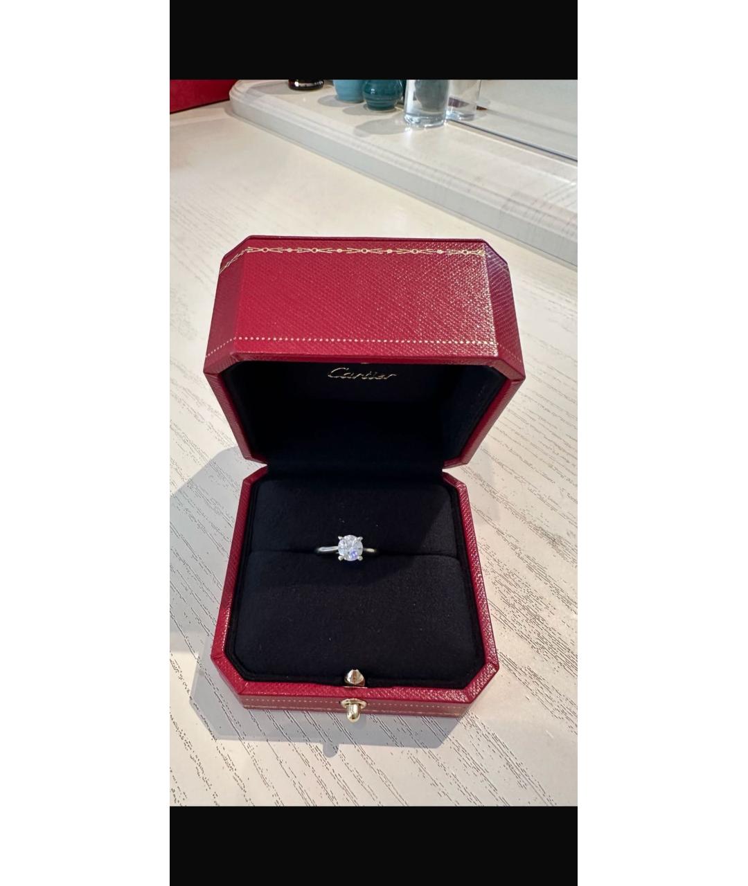 CARTIER Серебряное платиновое кольцо, фото 2