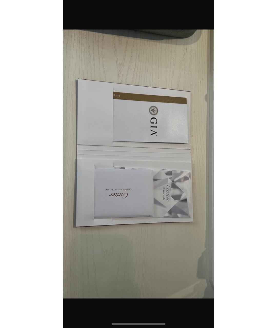 CARTIER Серебряное платиновое кольцо, фото 6