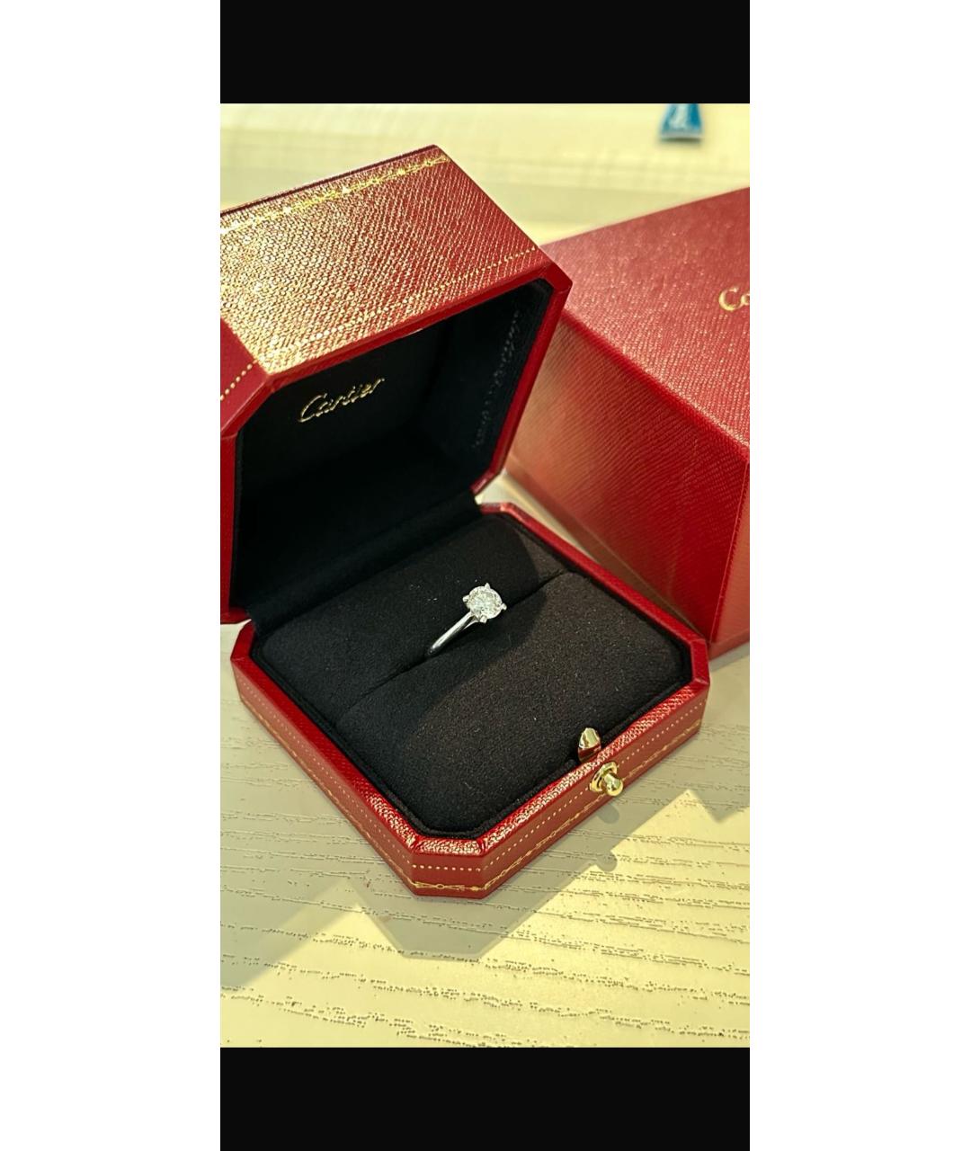 CARTIER Серебряное платиновое кольцо, фото 7