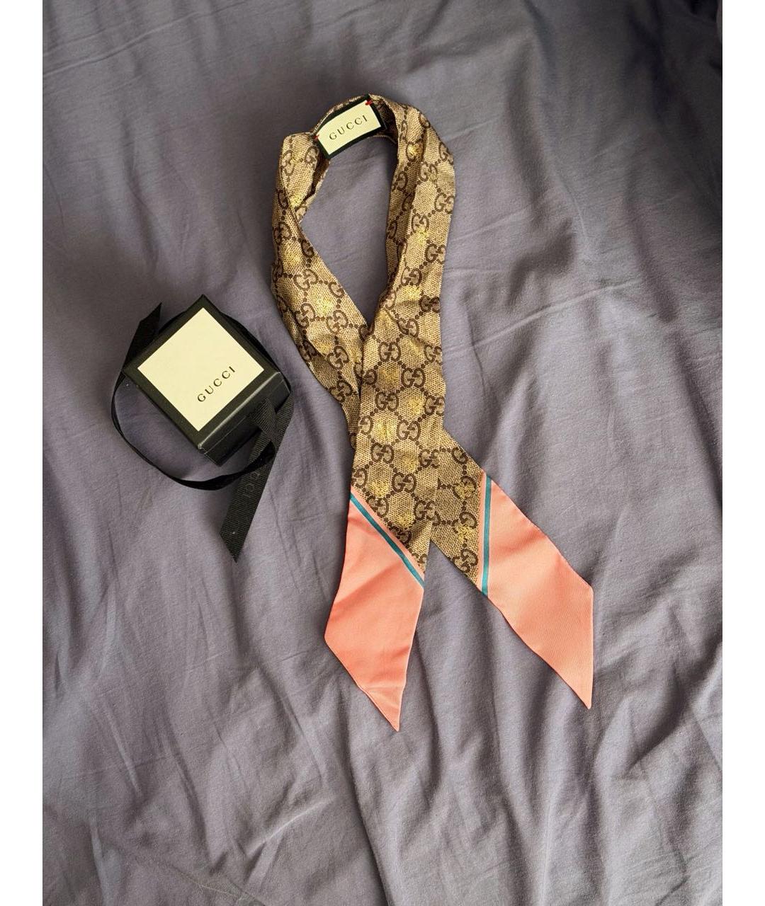 GUCCI Розовый платок, фото 5