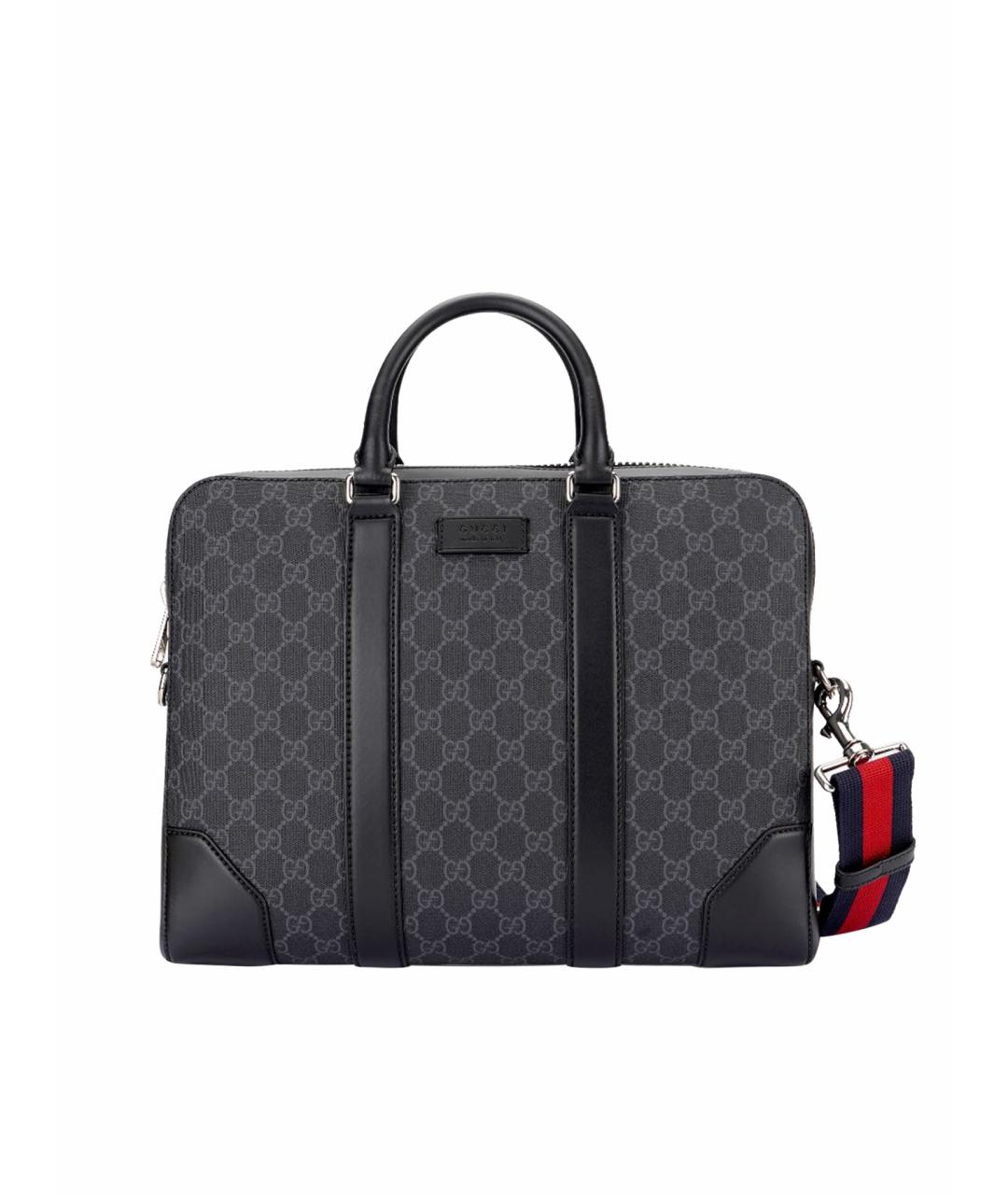 GUCCI Черный портфель, фото 1