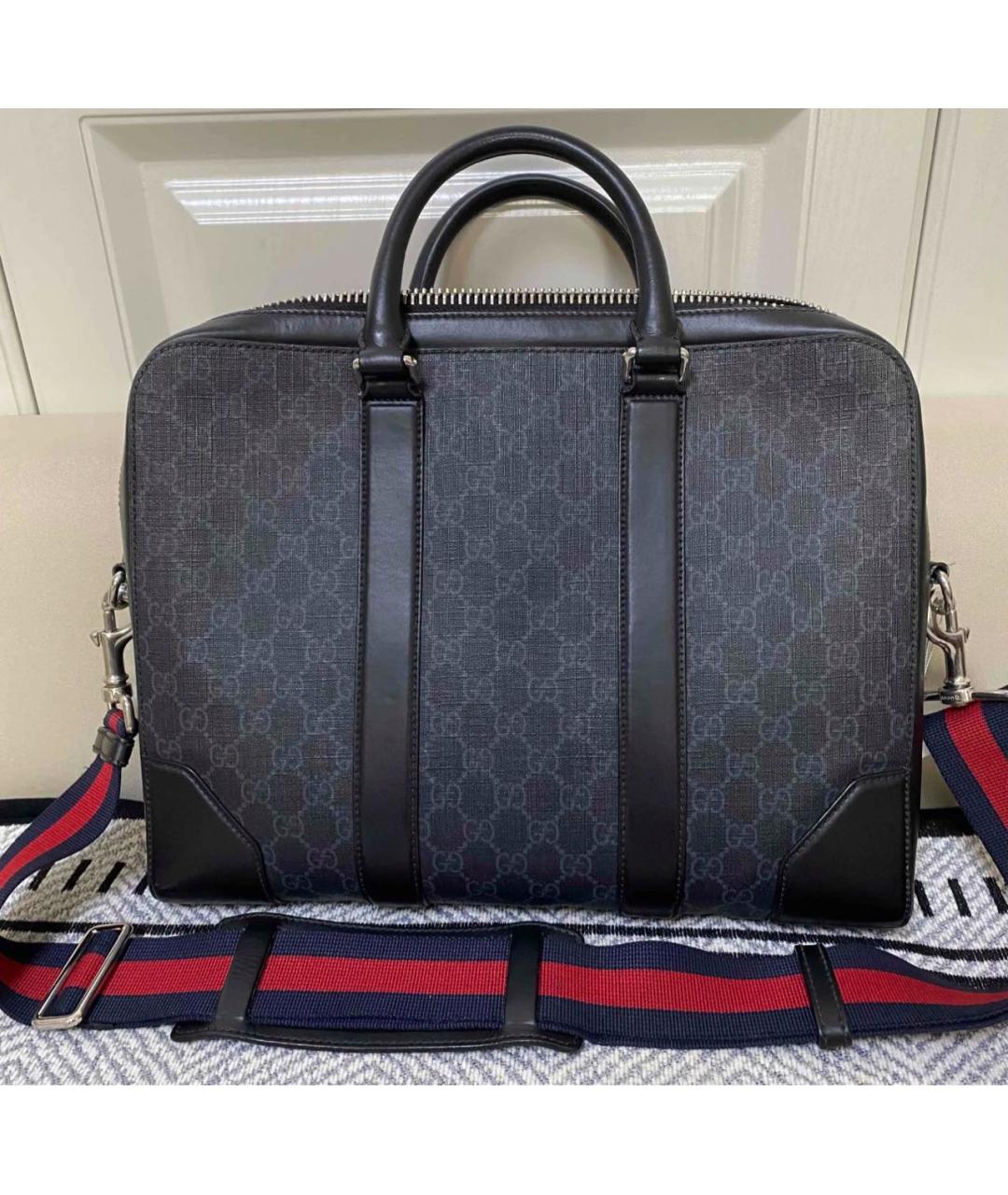 GUCCI Черный портфель, фото 3