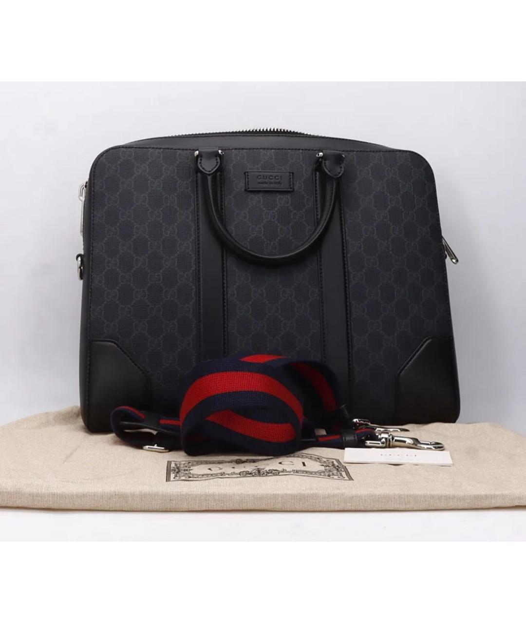 GUCCI Черный портфель, фото 5