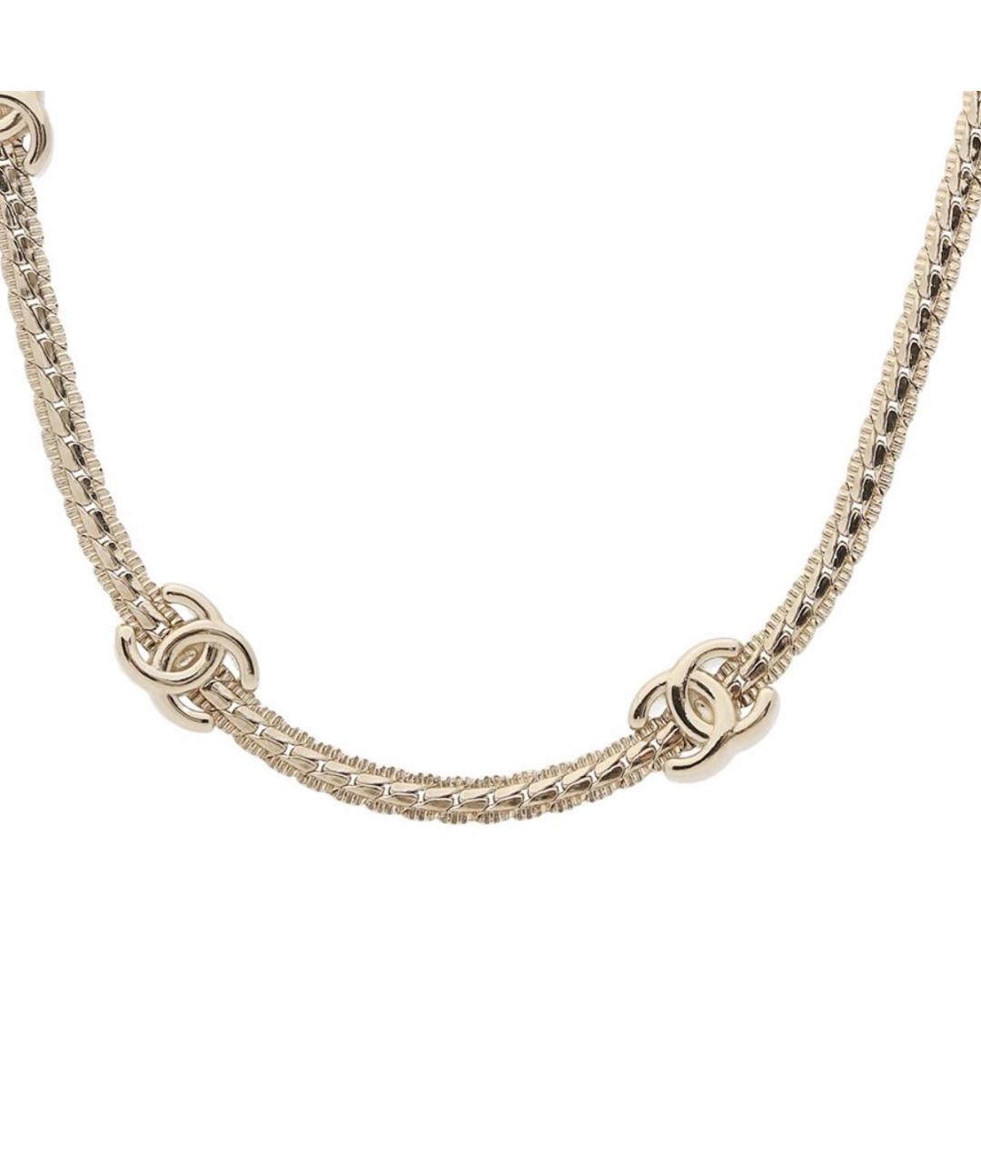 CHANEL Золотое металлическое колье, фото 2