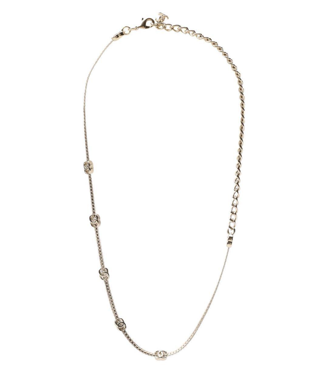 CHANEL Золотое металлическое колье, фото 4