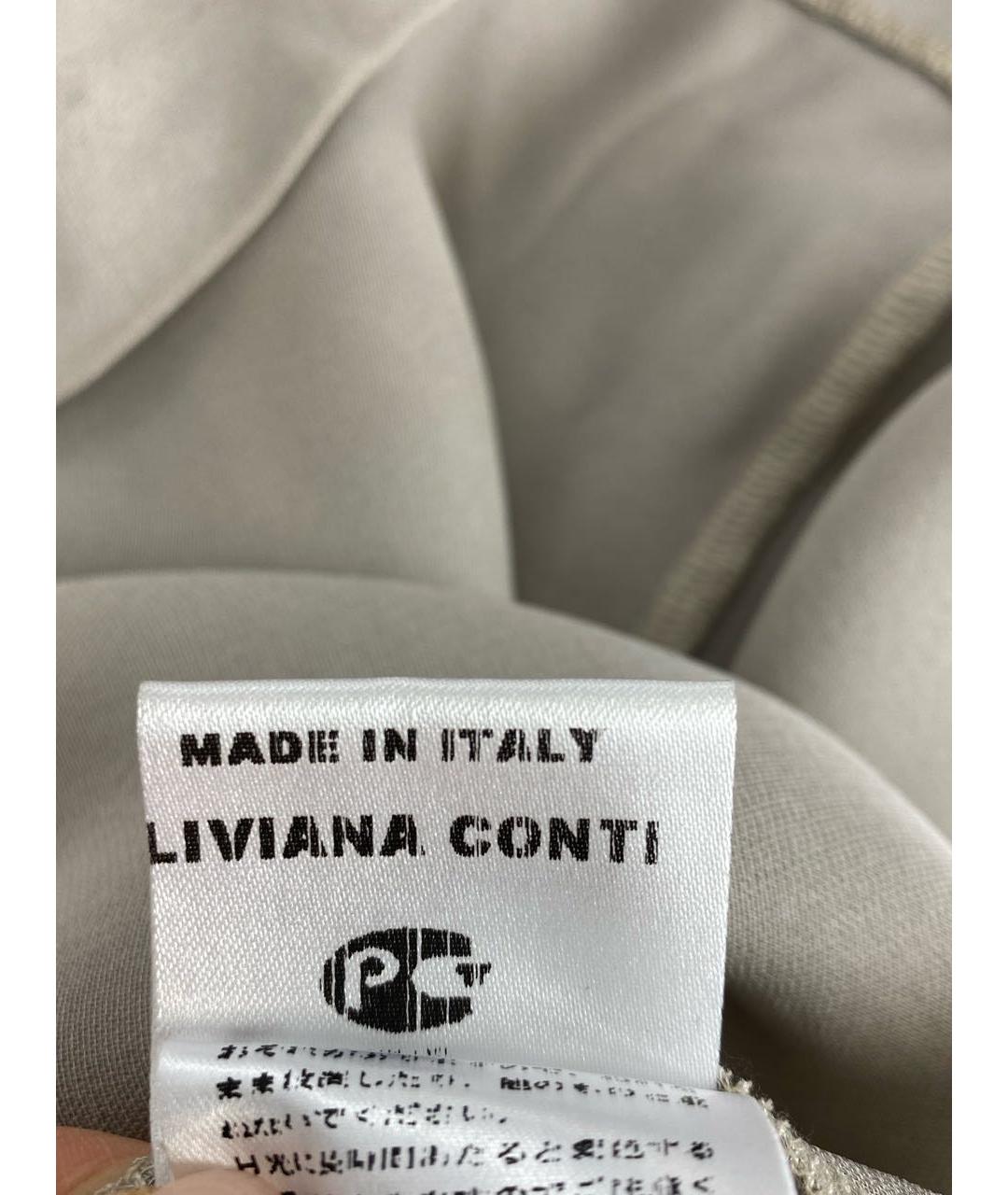 LIVIANA CONTI Серое вискозное платье, фото 6