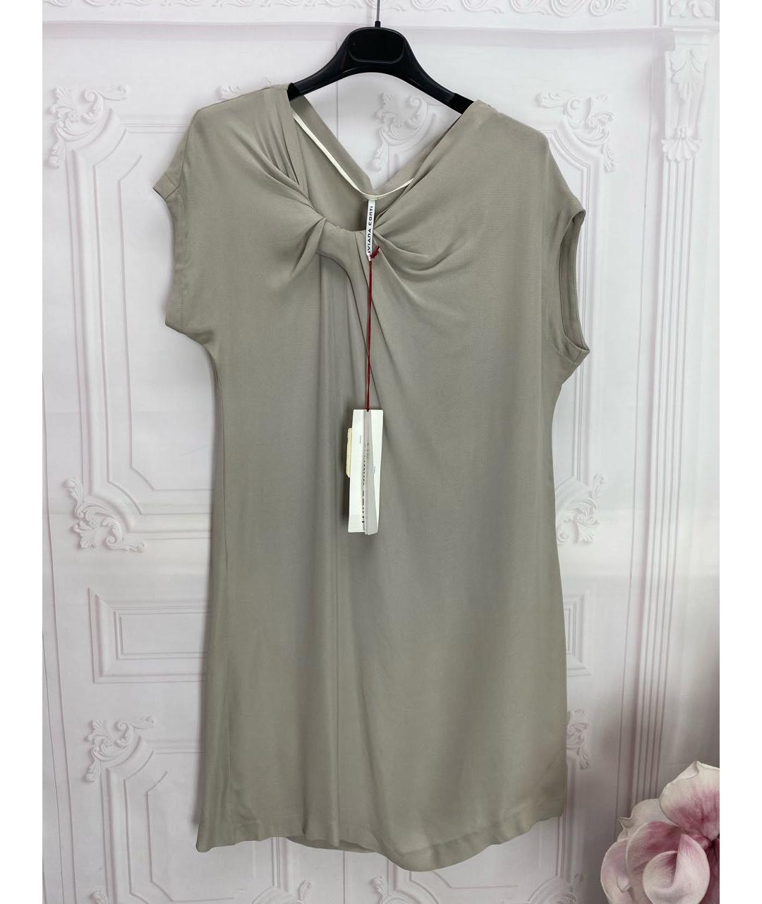 LIVIANA CONTI Серое вискозное платье, фото 5