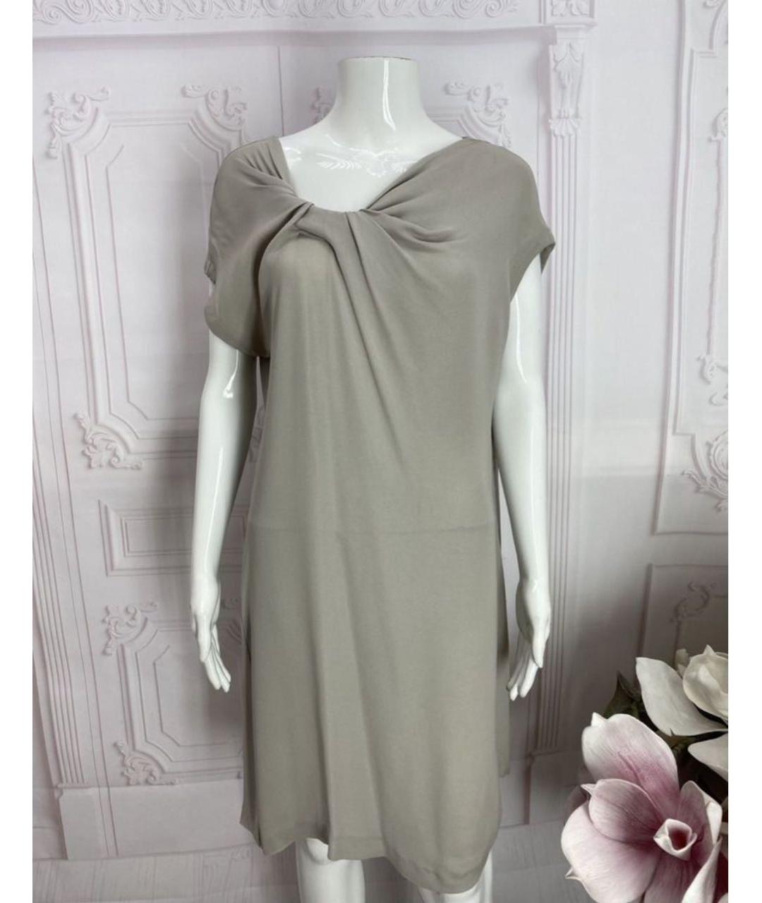 LIVIANA CONTI Серое вискозное платье, фото 4