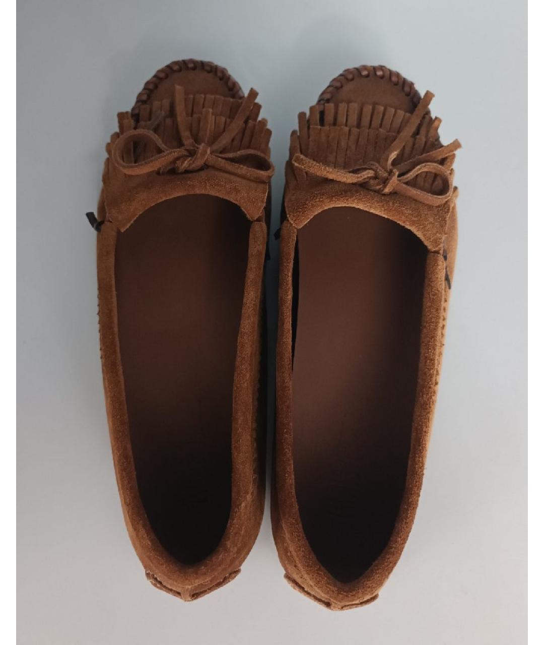 PARIS TEXAS Коричневые замшевые мокасины, фото 3