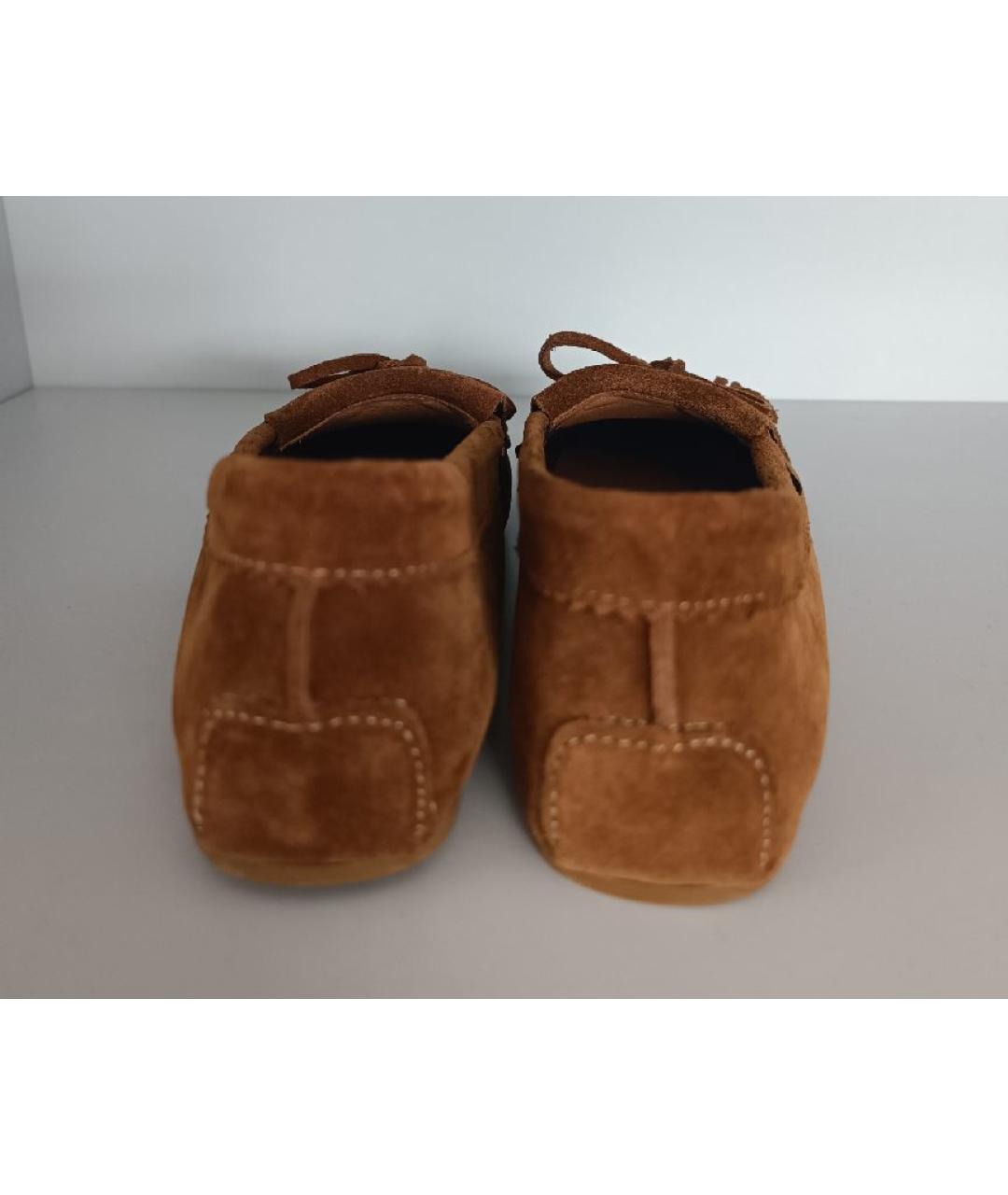 PARIS TEXAS Коричневые замшевые мокасины, фото 4