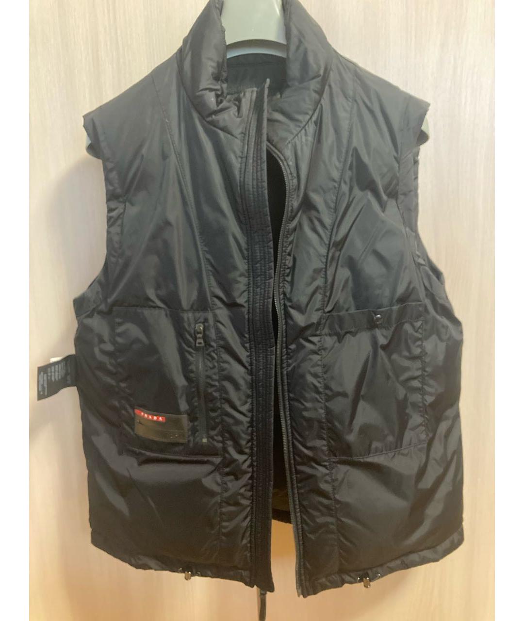 PRADA Черный полиамидовый жилет, фото 5