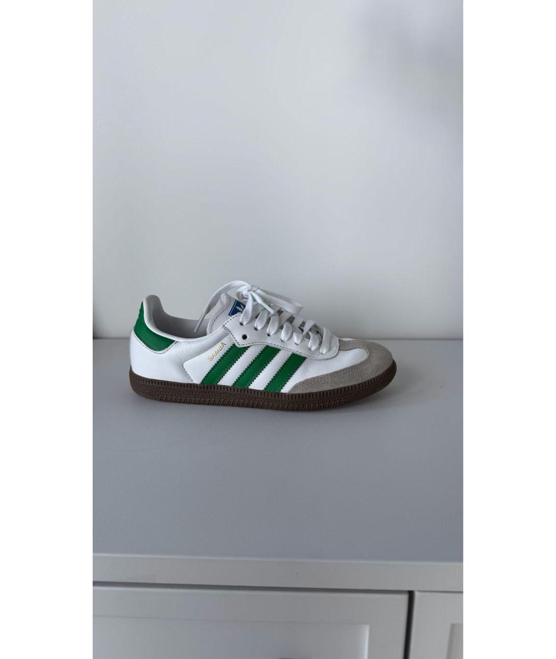 ADIDAS Белые кожаные кеды, фото 7