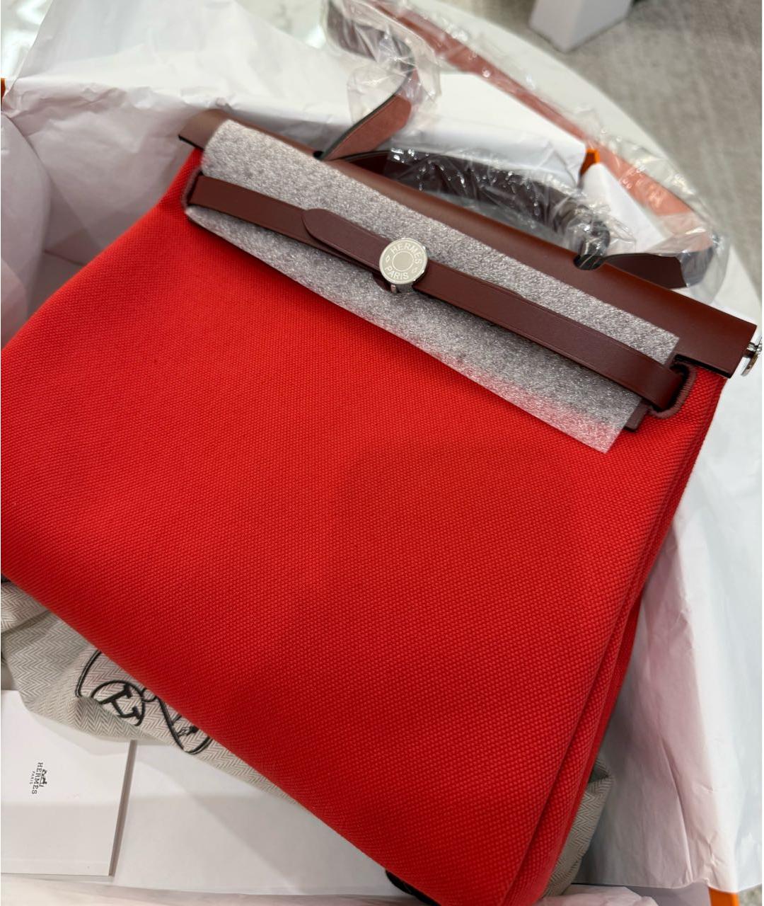 HERMES Красная сумка через плечо, фото 5