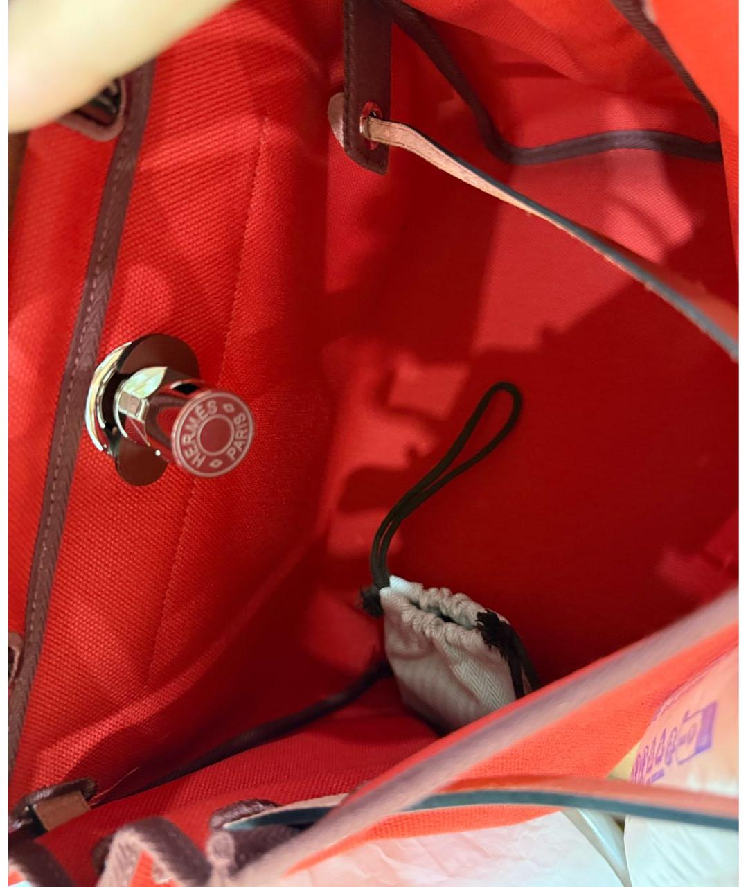 HERMES Красная сумка через плечо, фото 4