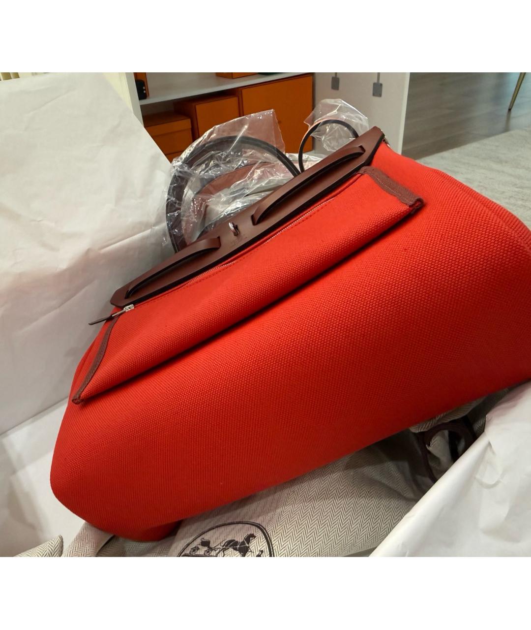 HERMES Красная сумка через плечо, фото 3
