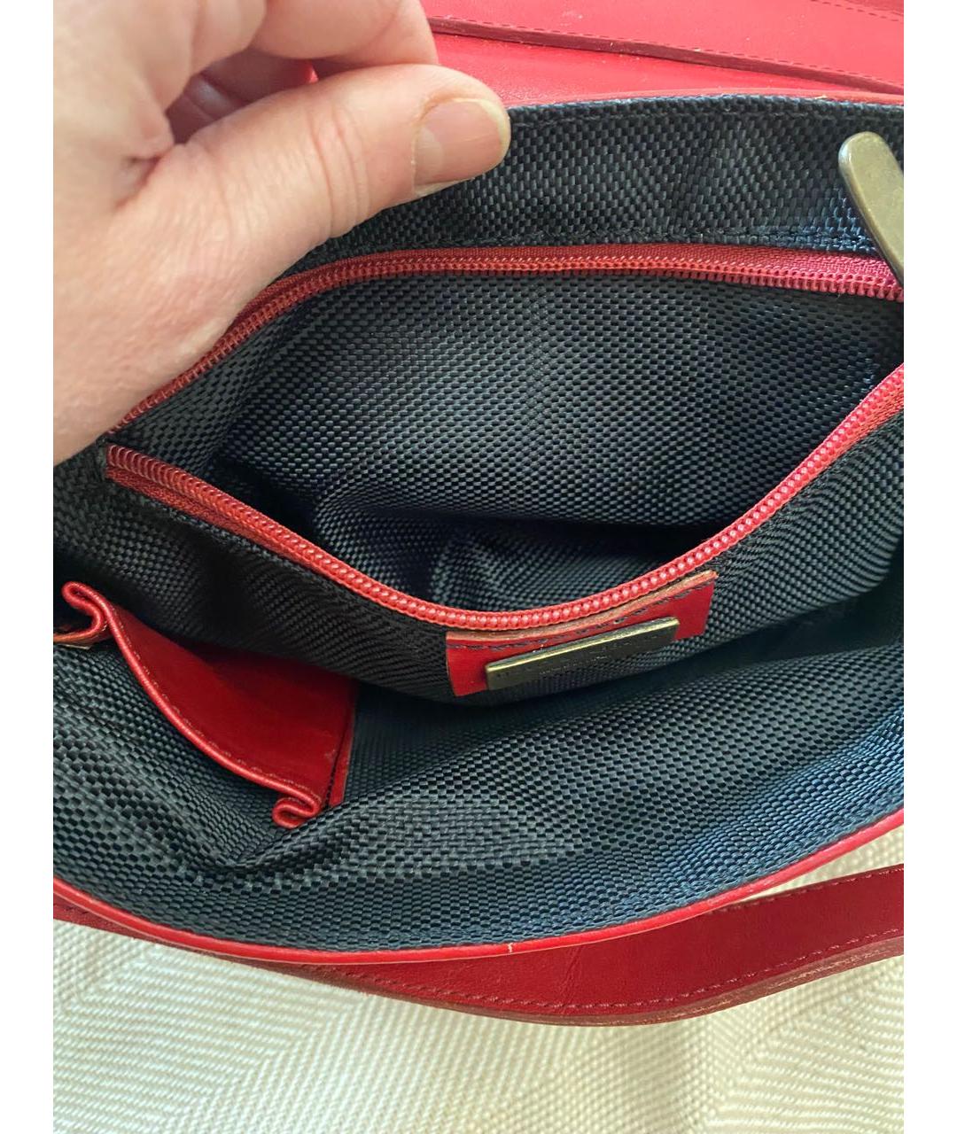 DOLCE&GABBANA Красная кожаная сумка через плечо, фото 8