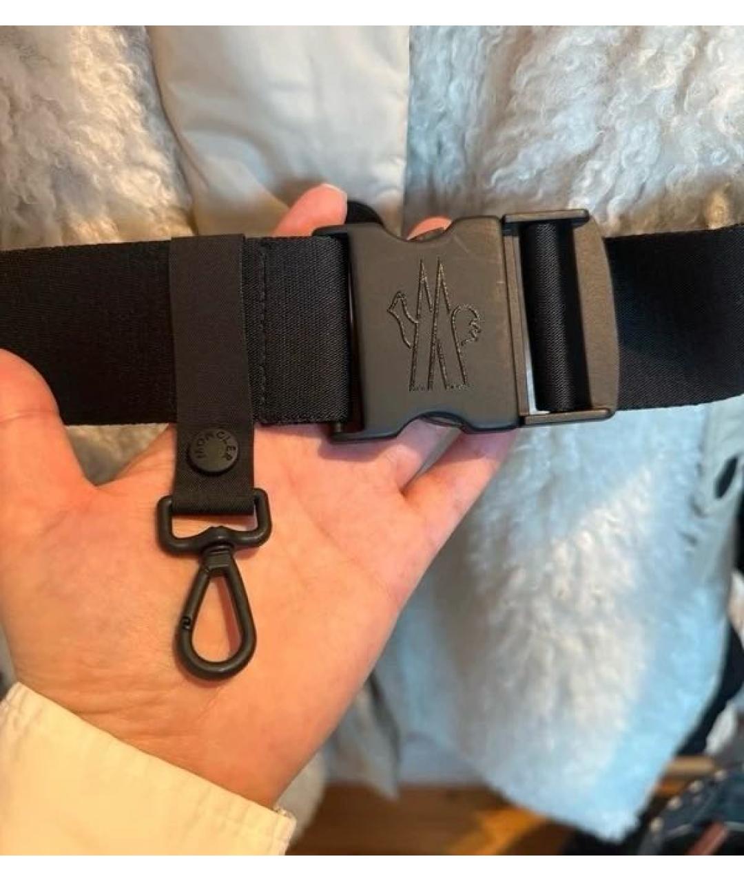 MONCLER Бежевый полиэстеровый пуховик, фото 4