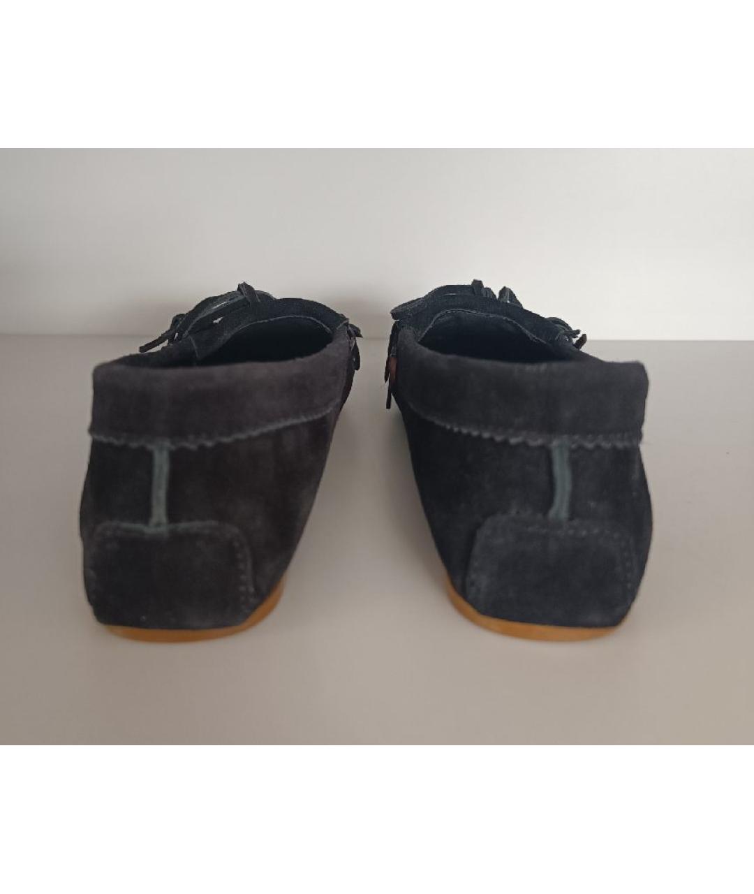 PARIS TEXAS Черные замшевые мокасины, фото 4