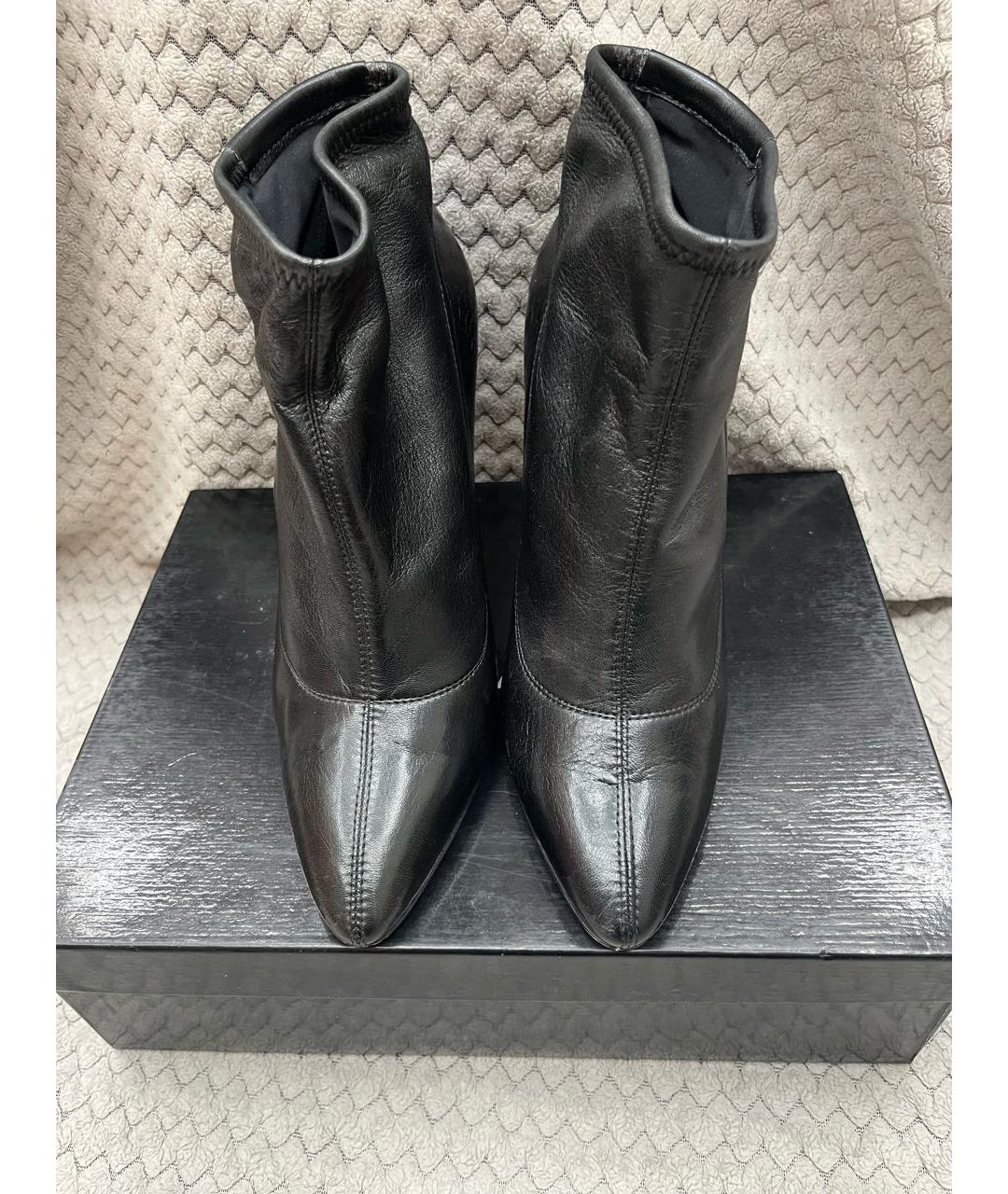 ESCADA Черные кожаные ботильоны, фото 2