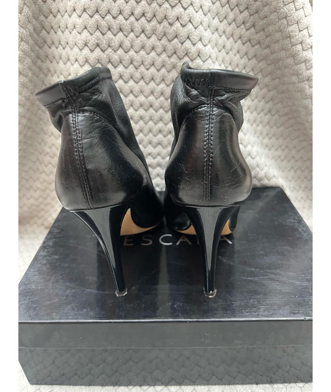 ESCADA Черные кожаные ботильоны, фото 3