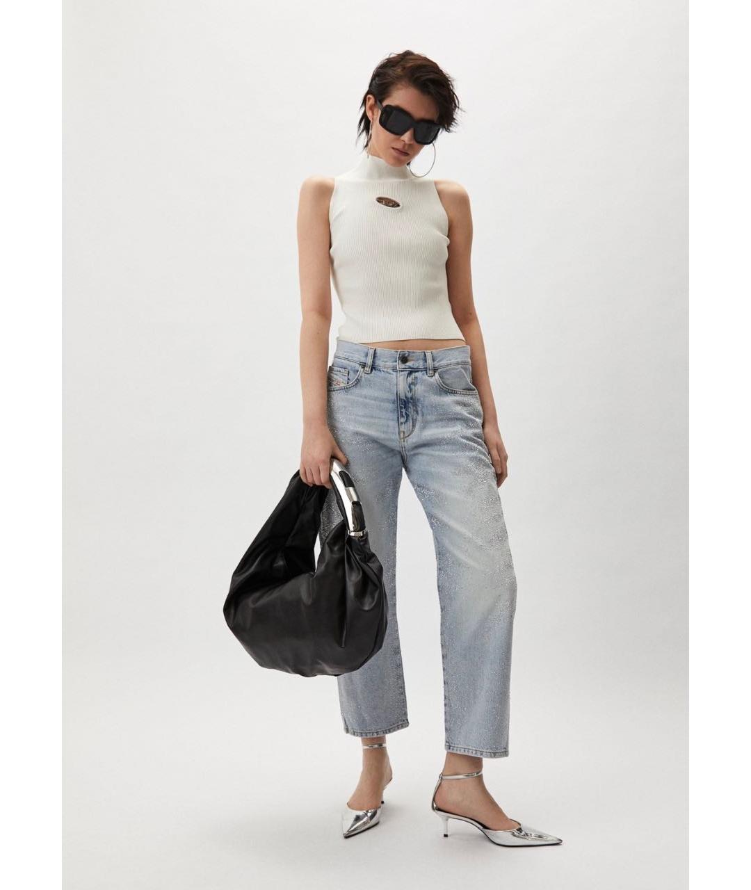 DIESEL Черная сумка с короткими ручками из искусственной кожи, фото 7