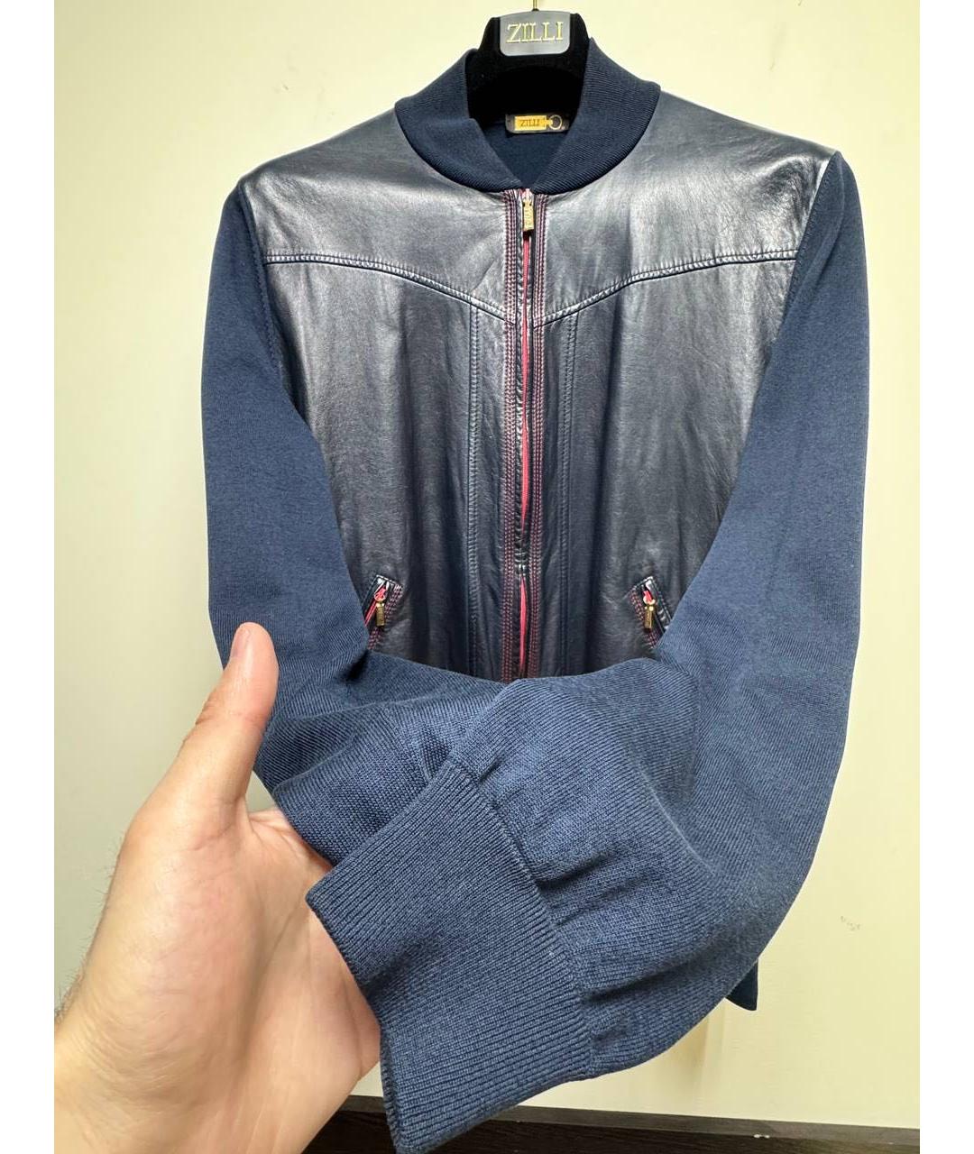 ZILLI Синий кардиган, фото 4