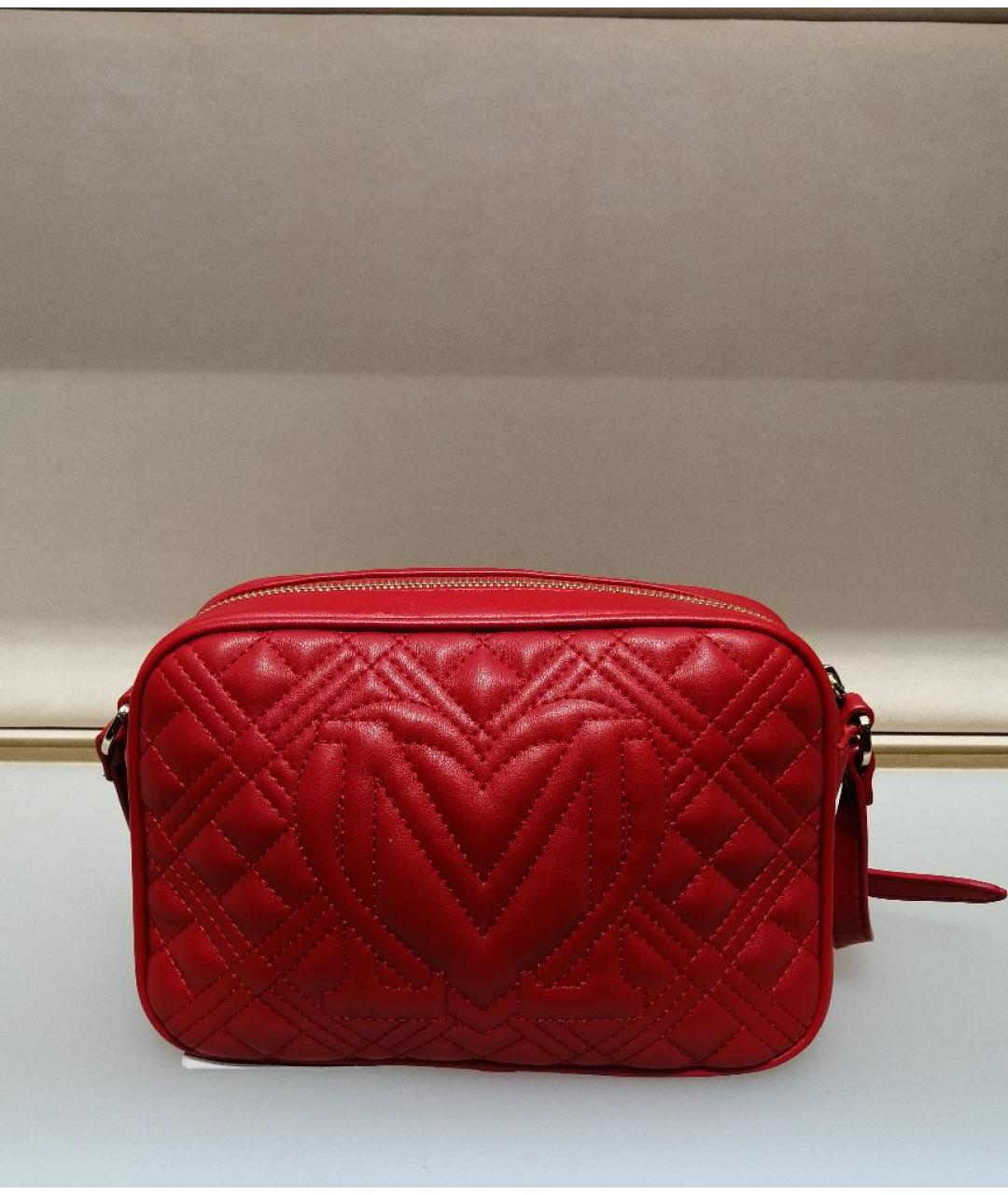 LOVE MOSCHINO Красная сумка через плечо, фото 3