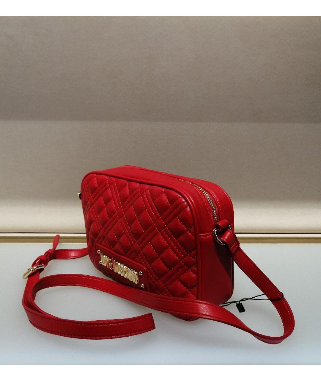 LOVE MOSCHINO Красная сумка через плечо, фото 2