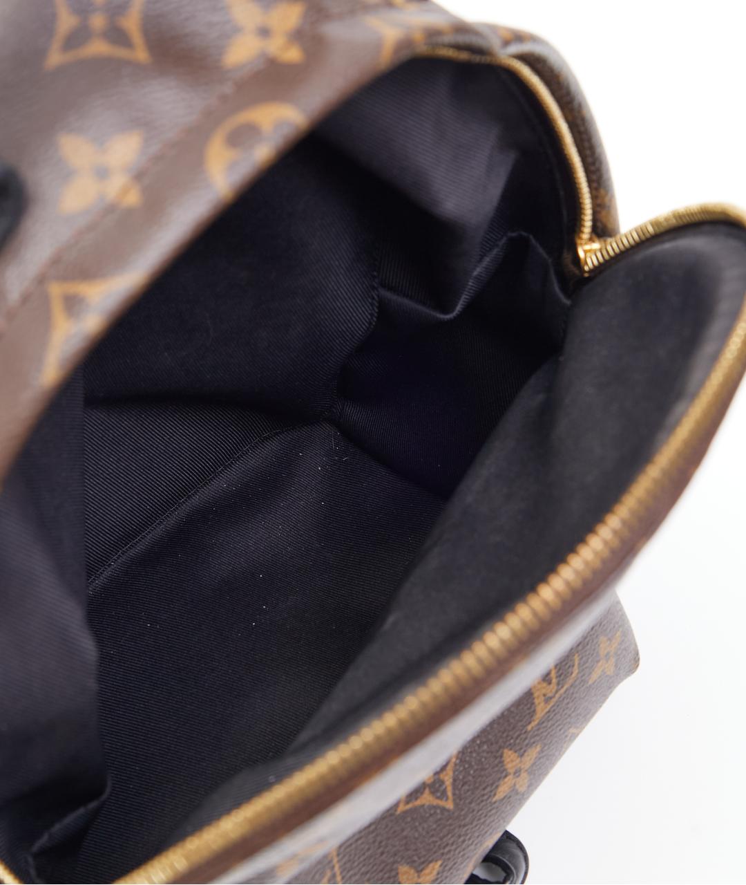 LOUIS VUITTON Коричневый кожаный рюкзак, фото 4