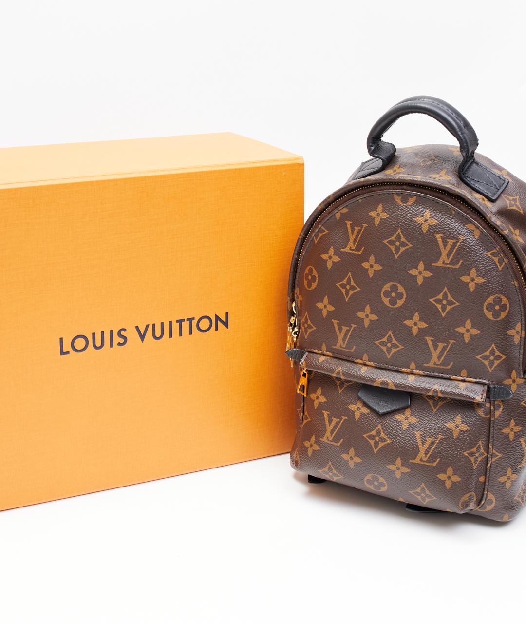 LOUIS VUITTON Коричневый кожаный рюкзак, фото 5