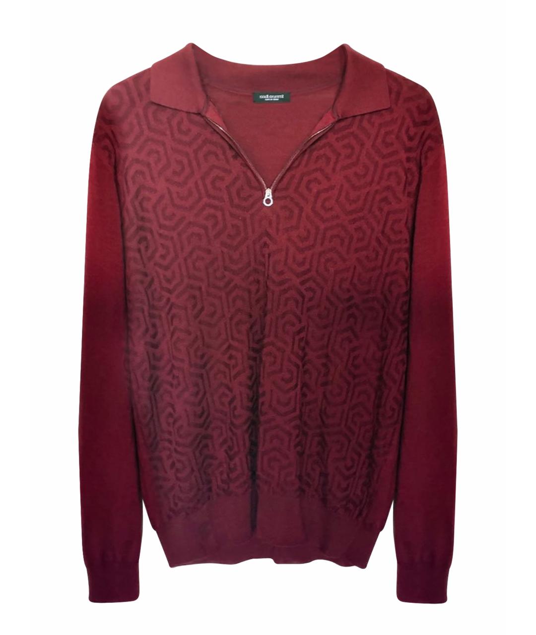 STEFANO RICCI Бордовый кашемировый джемпер / свитер, фото 1