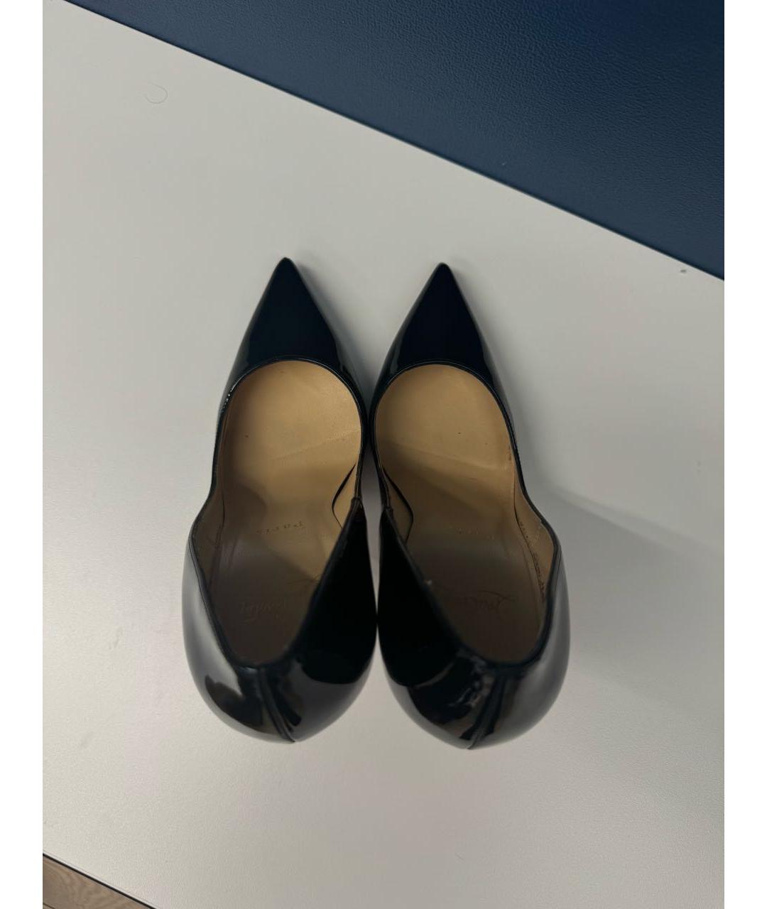 CHRISTIAN LOUBOUTIN Черные туфли из лакированной кожи, фото 3