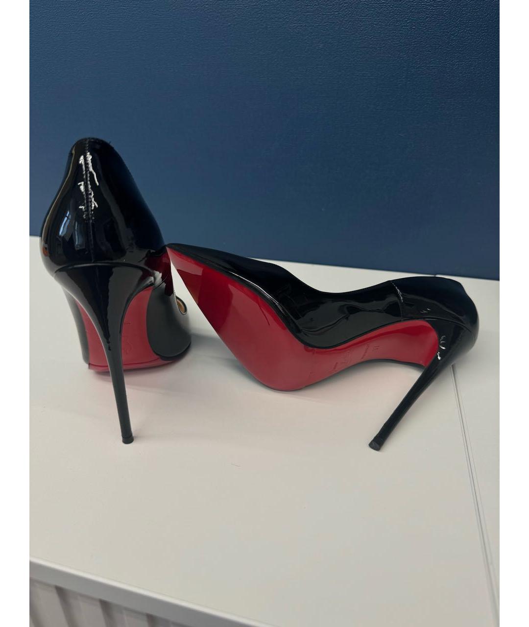 CHRISTIAN LOUBOUTIN Черные туфли из лакированной кожи, фото 5