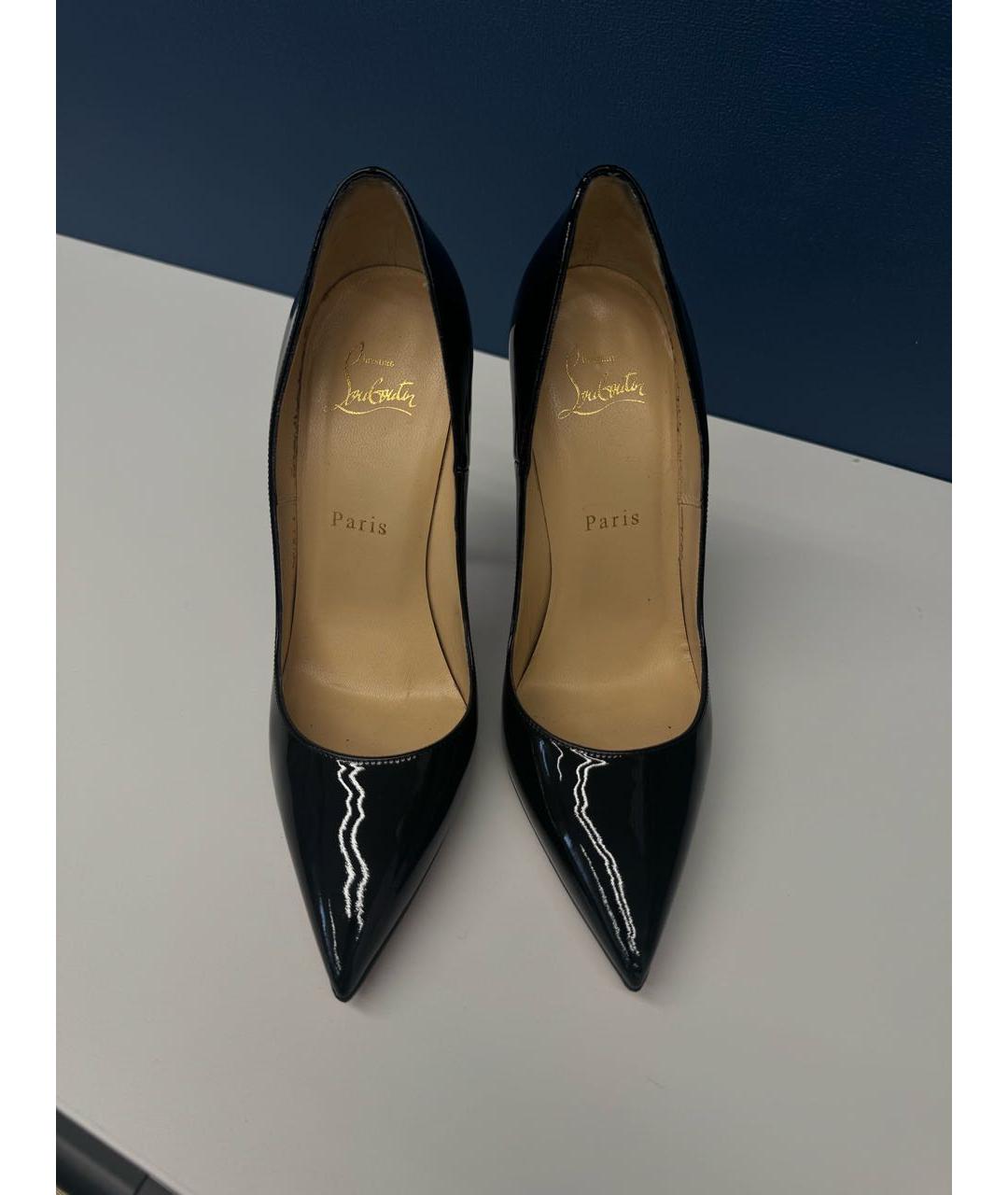 CHRISTIAN LOUBOUTIN Черные туфли из лакированной кожи, фото 2