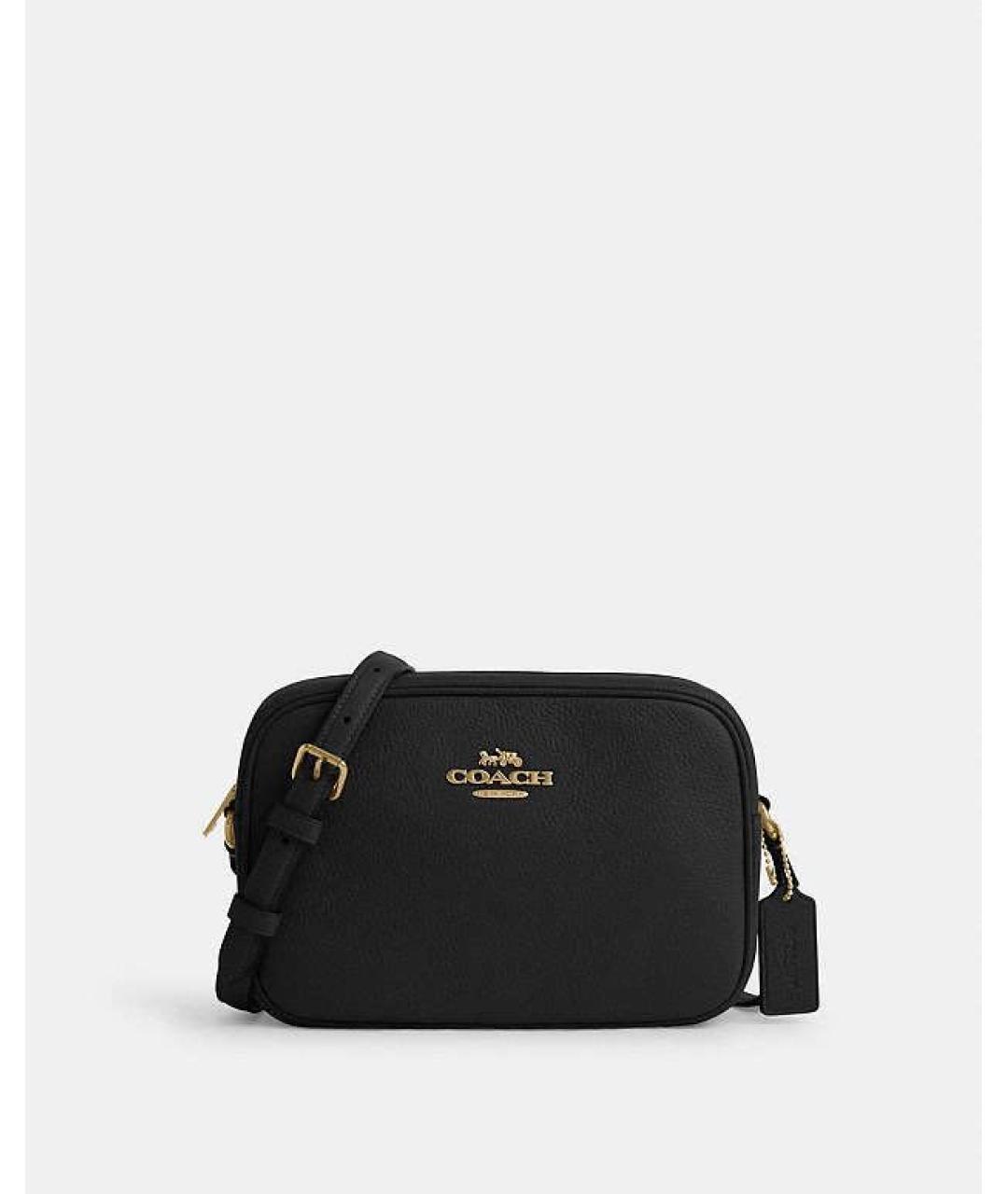 COACH Черная кожаная сумка через плечо, фото 9