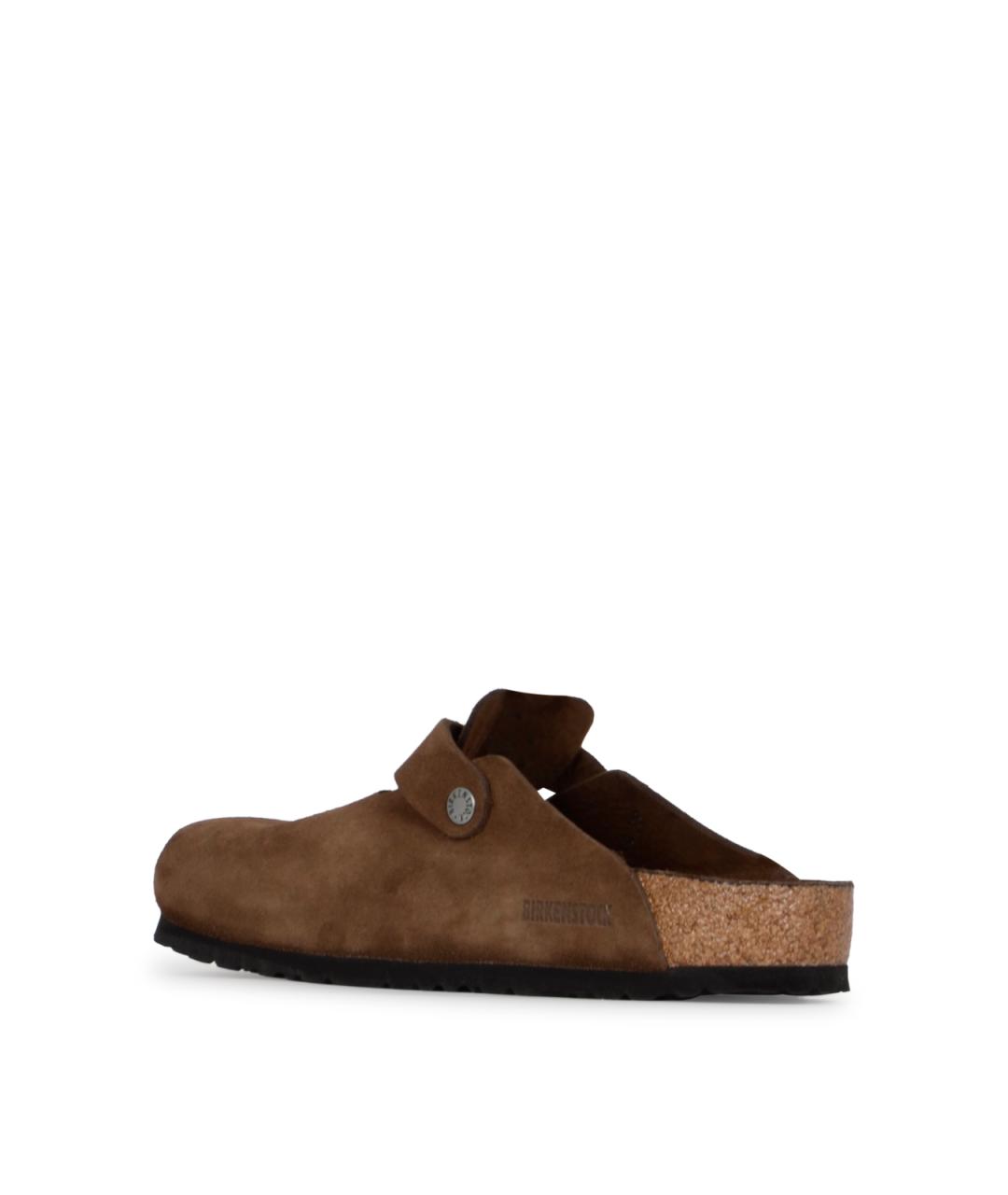 BIRKENSTOCK Коричневые кожаные сандалии, фото 3