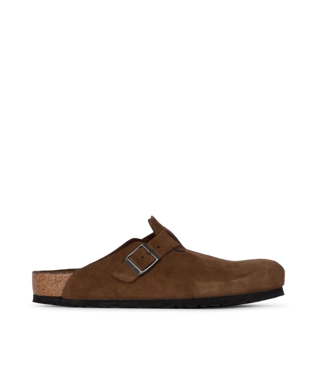 BIRKENSTOCK Коричневые кожаные сандалии, фото 1