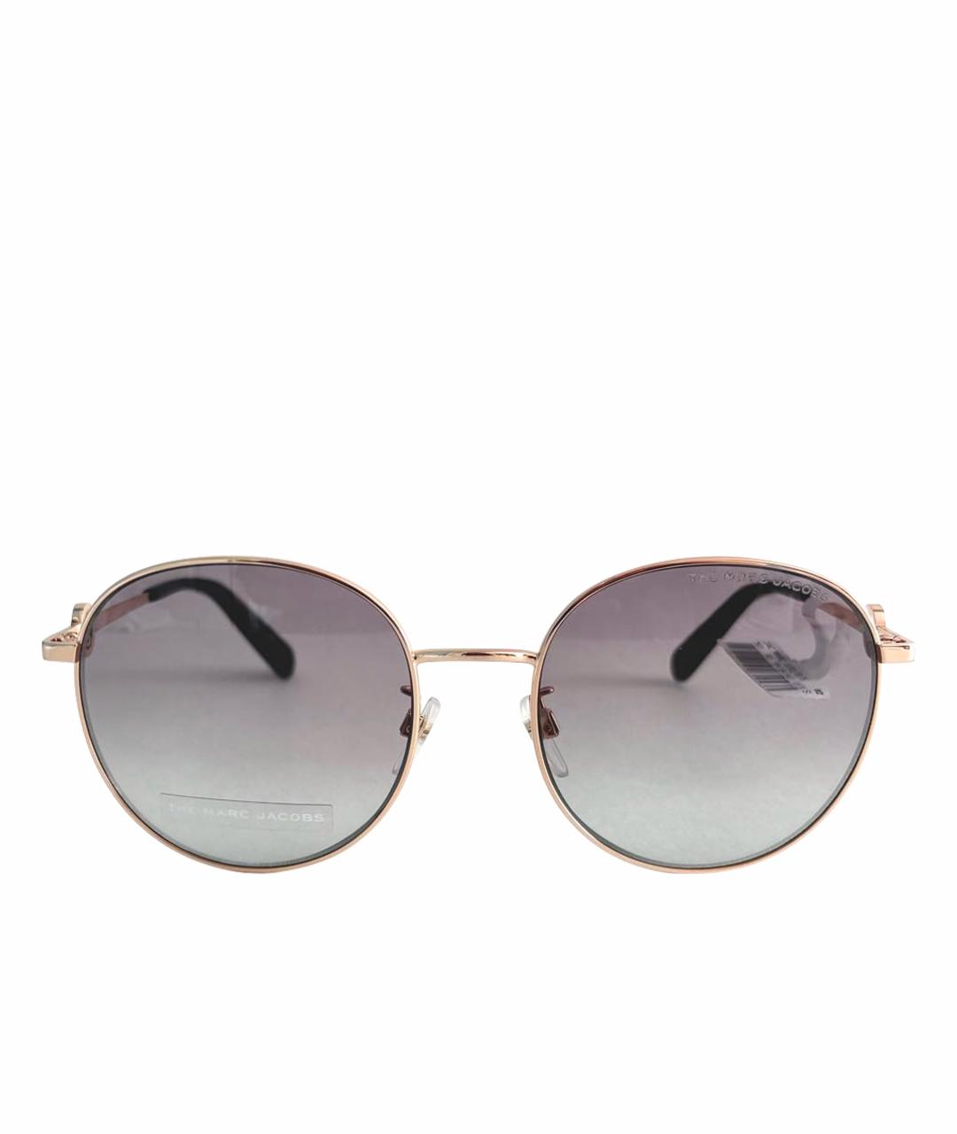 MARC JACOBS Золотые металлические солнцезащитные очки, фото 1