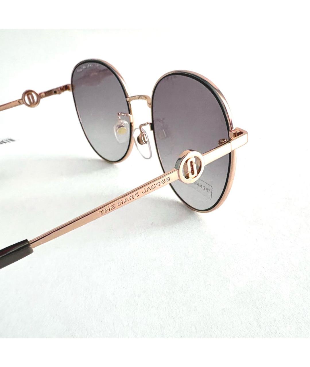 MARC JACOBS Золотые металлические солнцезащитные очки, фото 4