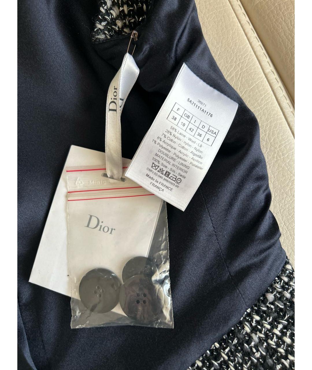 CHRISTIAN DIOR Антрацитовый шерстяной жилет, фото 8