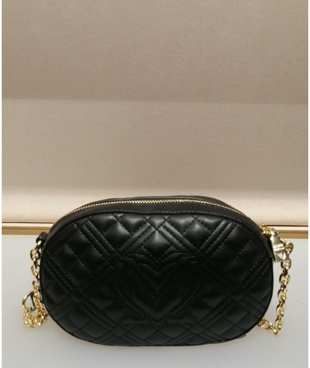 LOVE MOSCHINO Черная сумка через плечо, фото 3