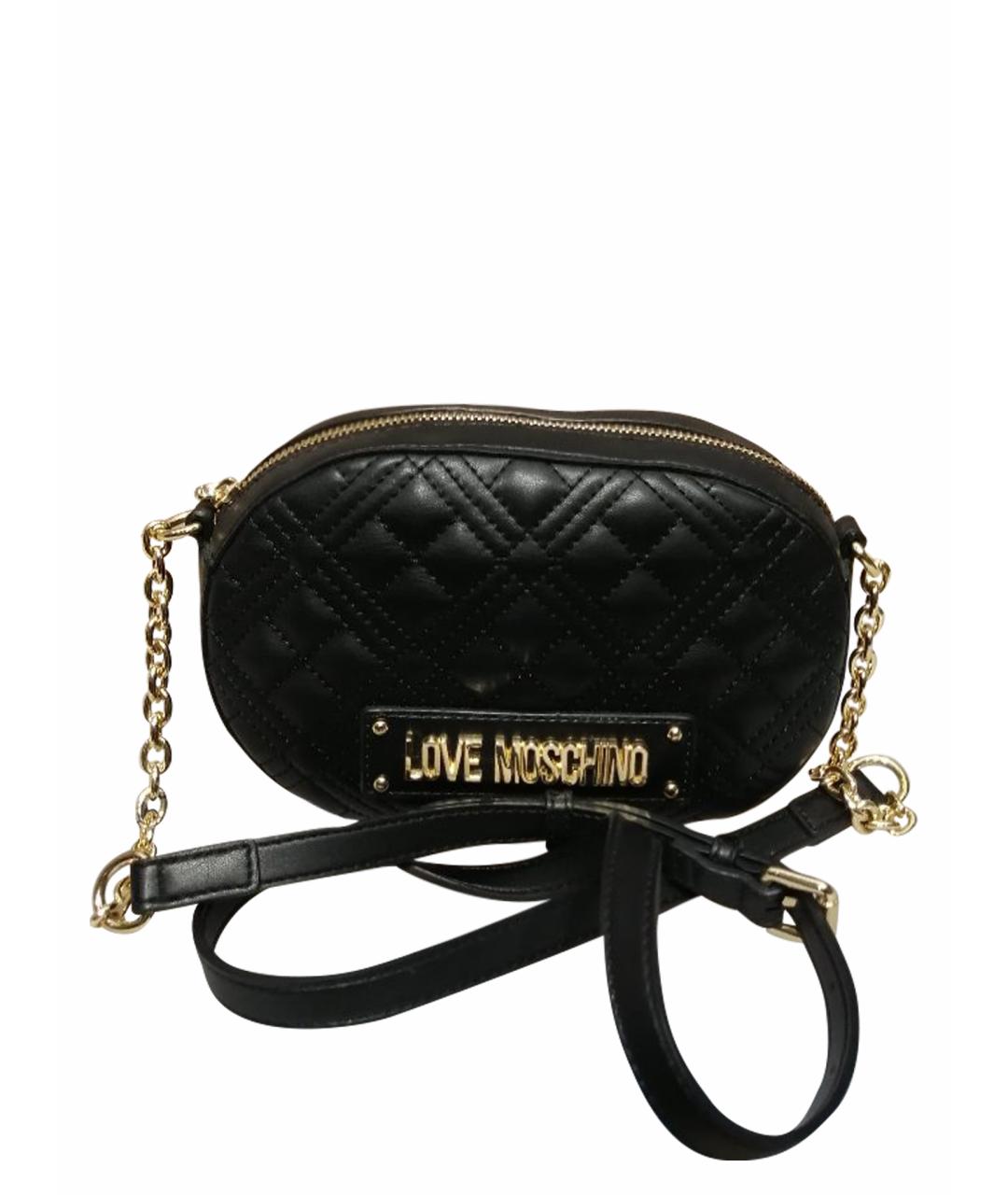 LOVE MOSCHINO Черная сумка через плечо, фото 1