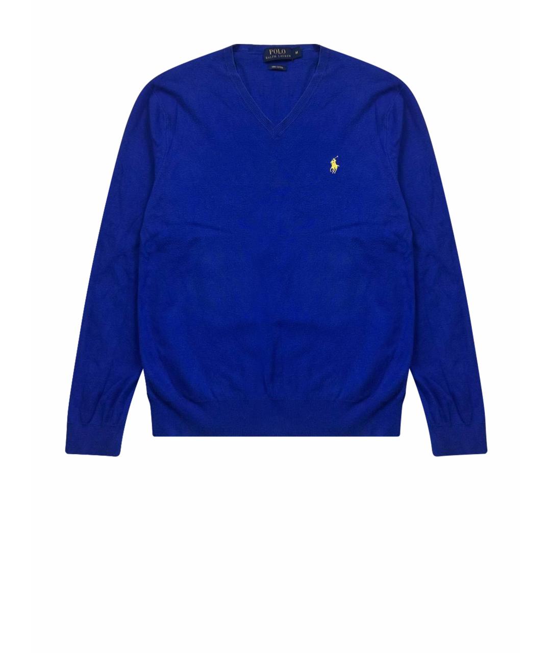POLO RALPH LAUREN Синий хлопковый джемпер / свитер, фото 1